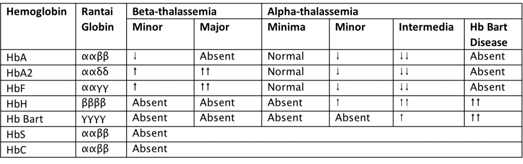 Penggolongan Thalassemia