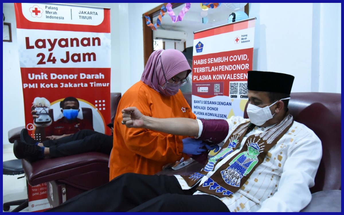 Salah satu potret kegiatan donor darah yang dilakukan PMI. Sumber: Pemkot Jakarta Timur.