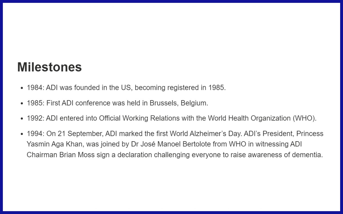 Sejarah awal peringatan hari alzheimer sedunia